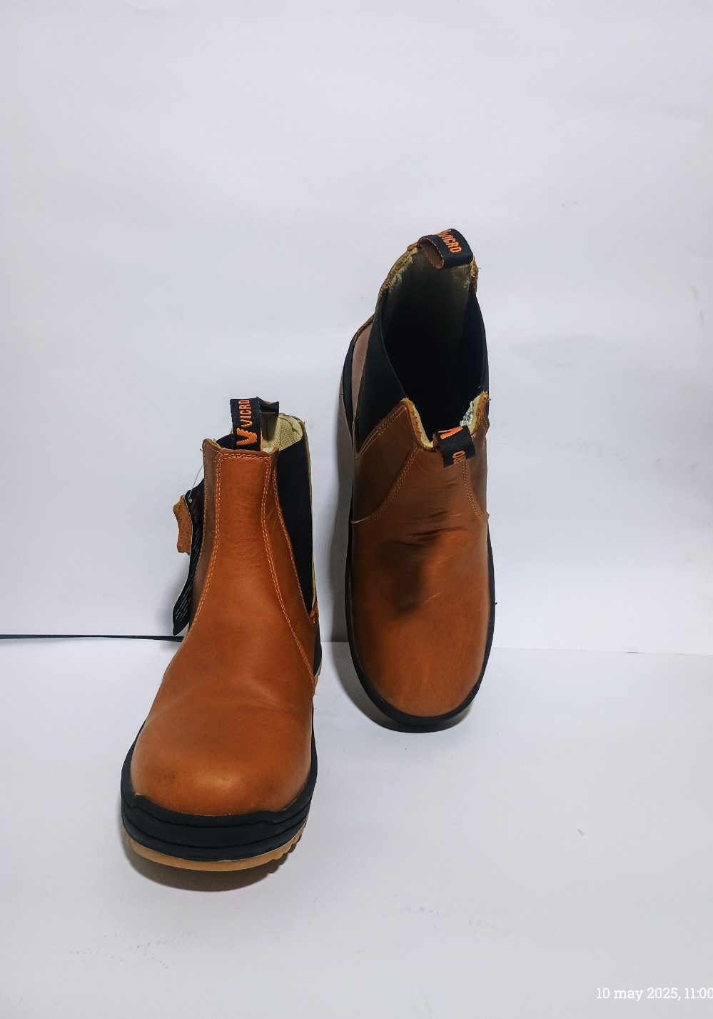 Bota industrial sin casco, VICRO, Piel Origina