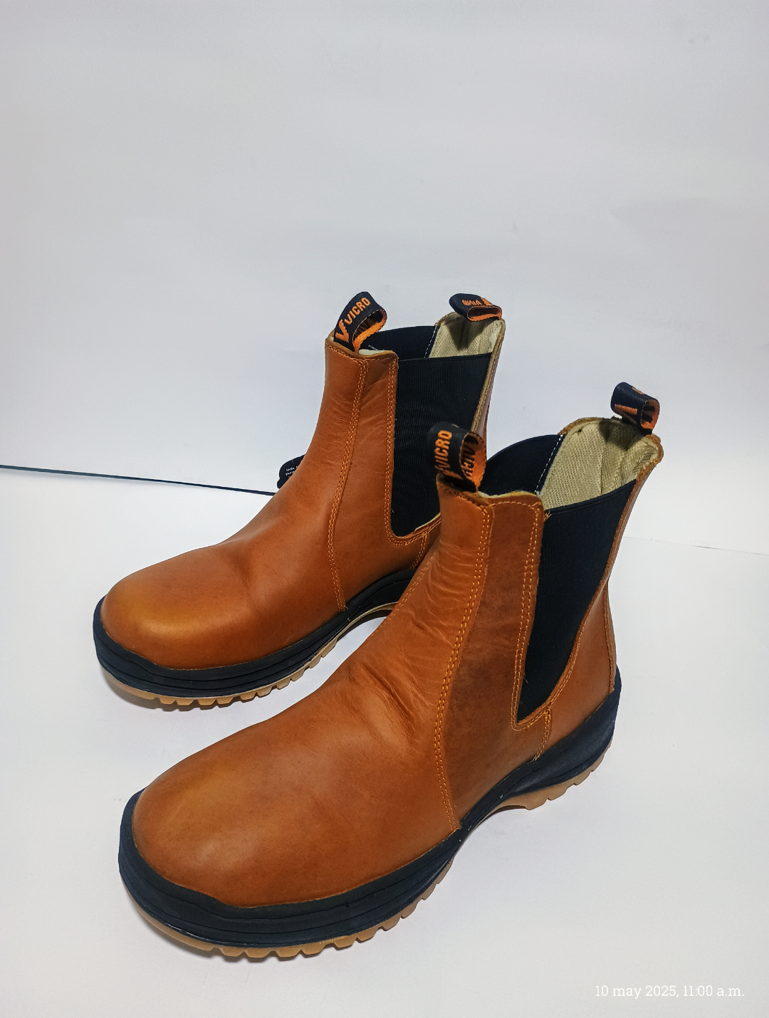 Bota industrial sin casco, VICRO, Piel Origina