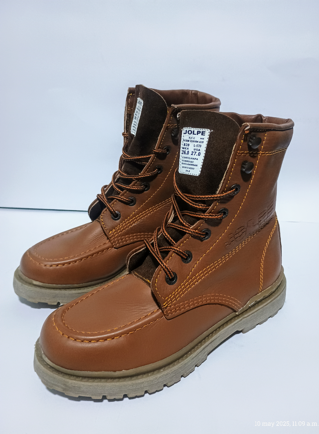 Bota industrial larga, JOLPE, Piel Original